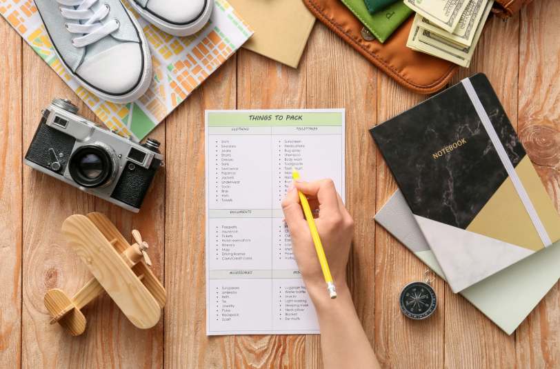 Camping Gateway Itinerary Packing List